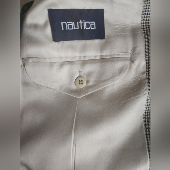 Men's Nautica 42L Houndstooth Suit Jacket - Picture 9 of 13